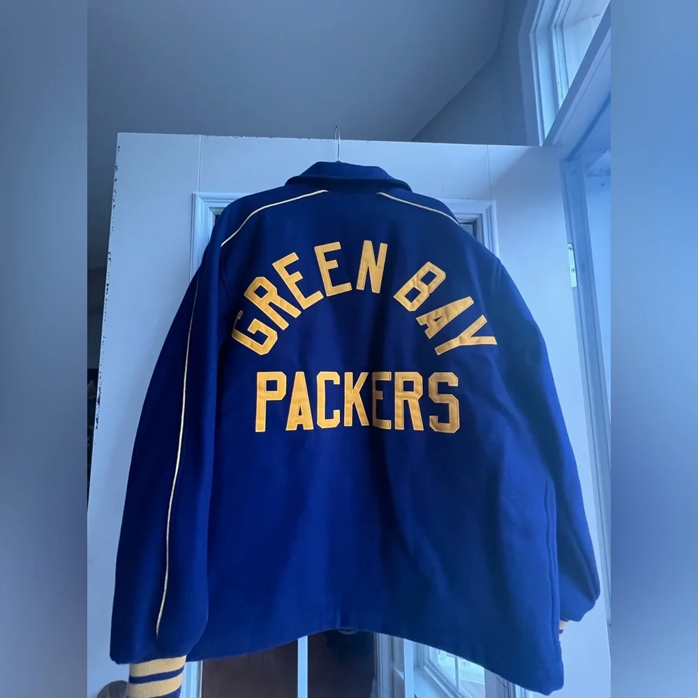NWT Mitchell and Ness GREEN BAY PACKER ACME THROWBACK WINTER WOOL COAT - Picture 7 of 8